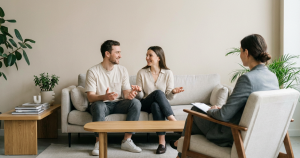 ADHD couples therapy session helping partners improve communication and relationship skills