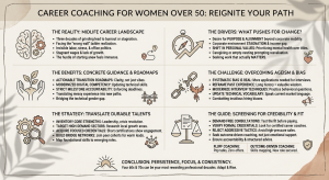 Guide on how a career coach for women over 50 helps reignite paths, overcome ageism, and translate skills.