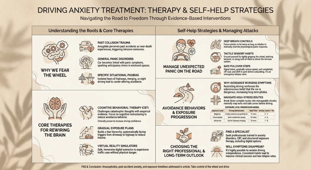 Driving Anxiety Treatment: Therapy and Self-Help Strategies