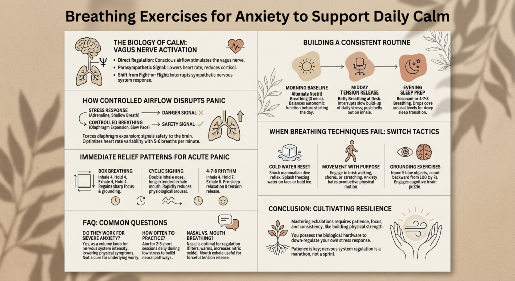 Breathing Exercises for Anxiety to Support Daily Calm