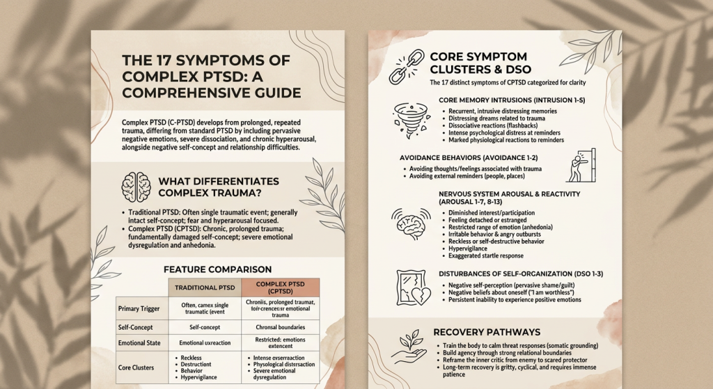 The 17 Symptoms of Complex PTSD: A Comprehensive Guide