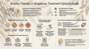 An infographic about Anxiety Therapy in Singapore: Treatment Options Guide