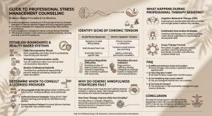 An infographic about Guide to Professional Stress Management Counseling