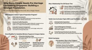 An infographic about Why Every Couple Needs Pre Marriage Counselling Singapore
