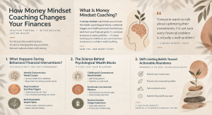 An infographic about How Money Mindset Coaching Changes Your Finances