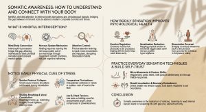An infographic about Somatic Awareness: How to Understand and Connect With Your Body