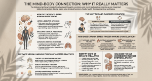 An infographic about The Mind-Body Connection Why It Really Matters